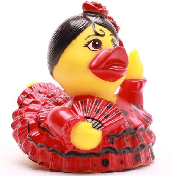 Patito de goma bailaora de flamenco