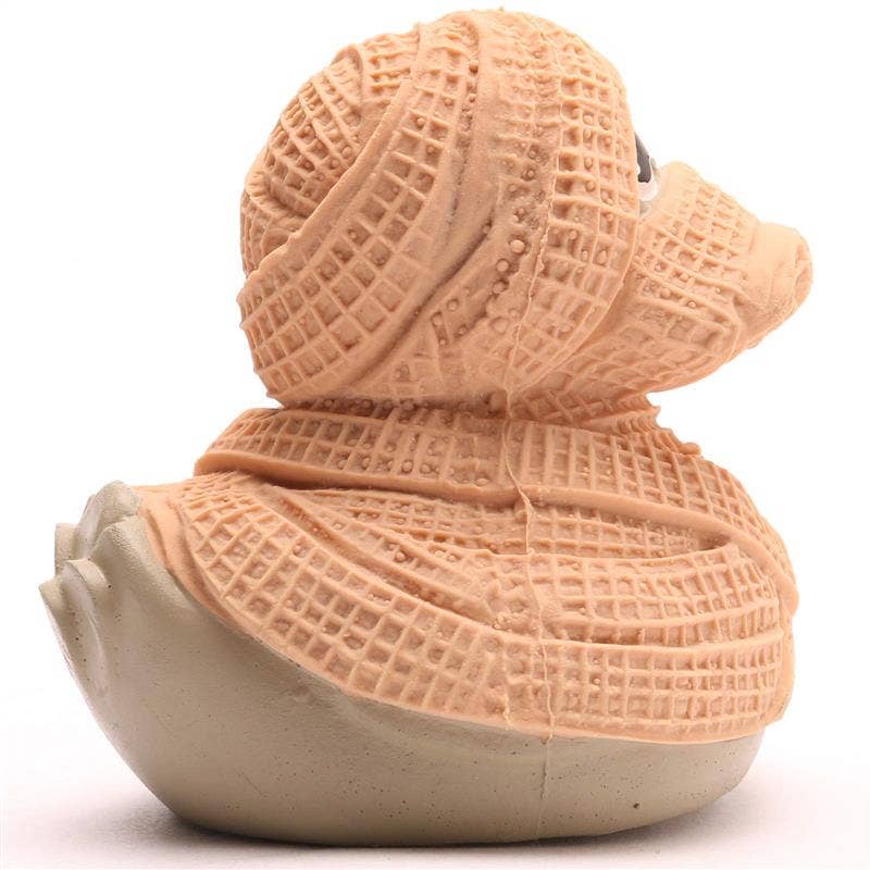 Pato momia vista lateral derecha