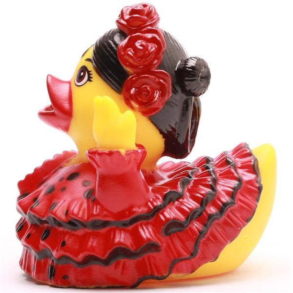 Patito de goma bailaora de flamenco