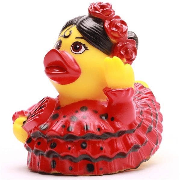 Patito de goma bailaora de flamenco