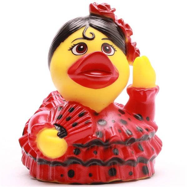 Patito de goma bailaora de flamenco