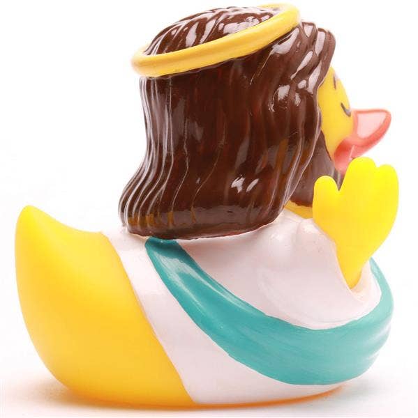 Patito de goma Jesucristo vista lateral derecha