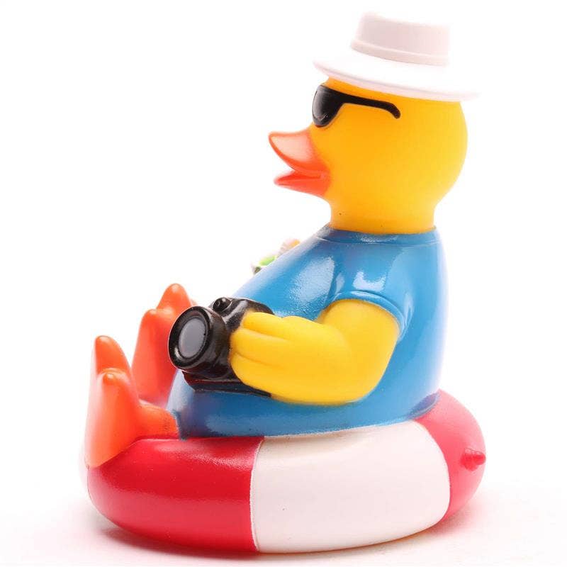 Patito con cámara y gafas de sol