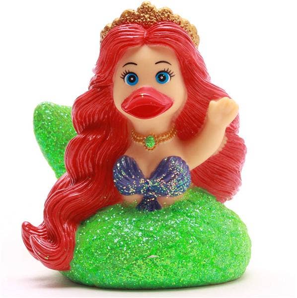 Patito de goma sirena vista frontal