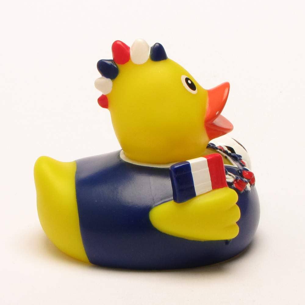 Patito de goma futbolero Francia lateral