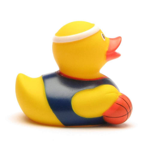 Patito de goma baloncesto vista lateral derecha