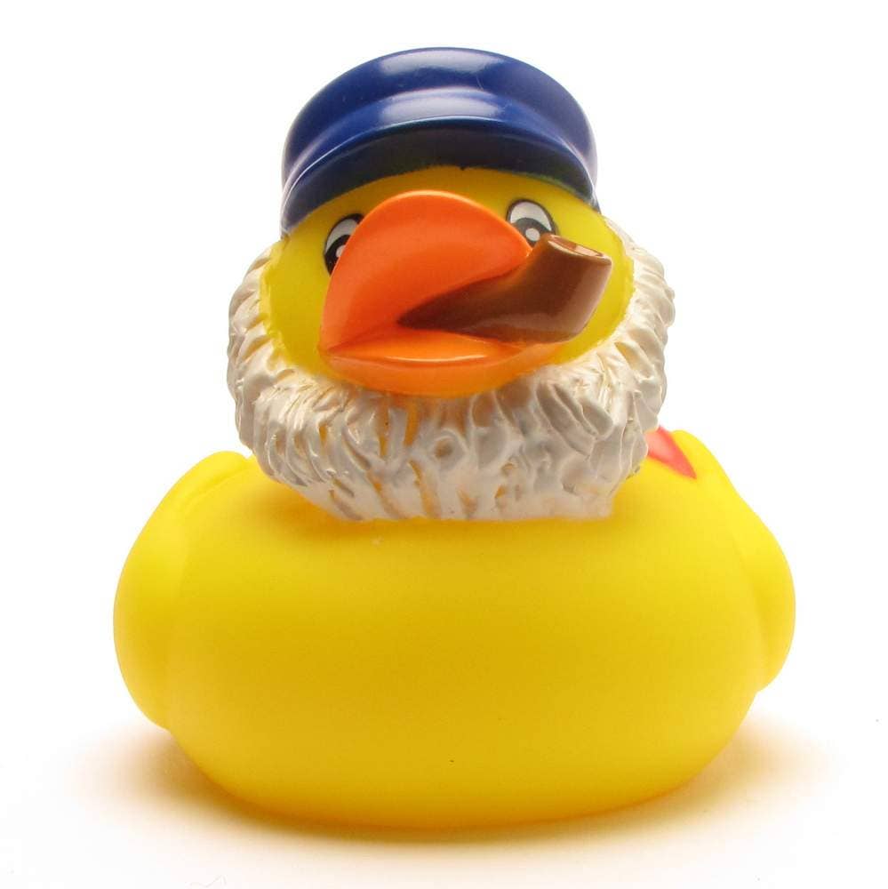Patito de goma lobo de mar con gorra marinera