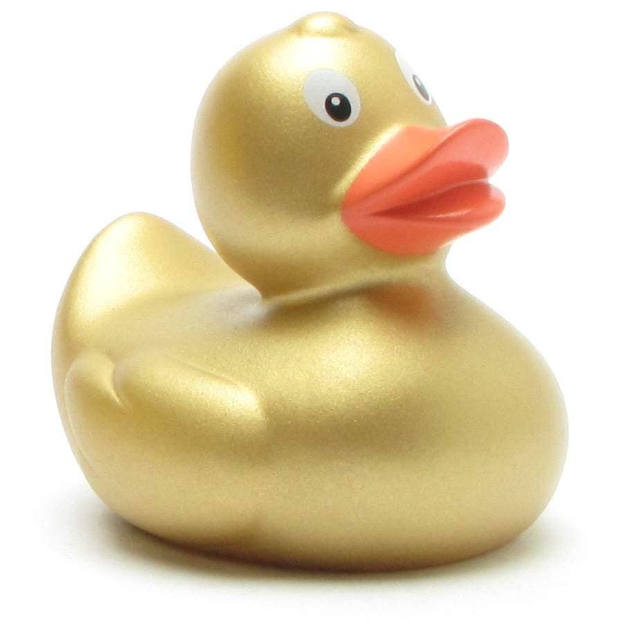 Patito metalizado dorado original