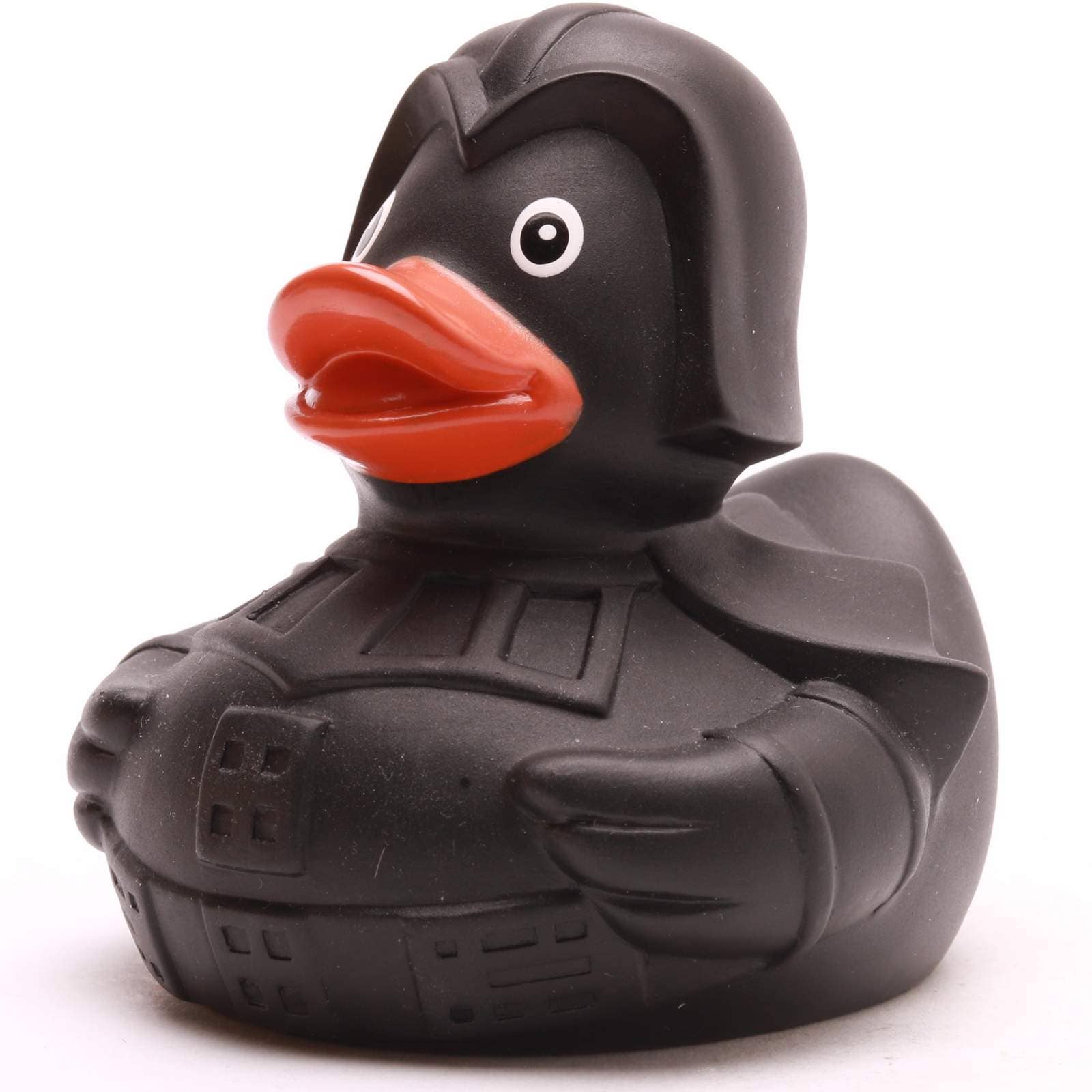 Pato de baño Ducklord con diseño oscuro