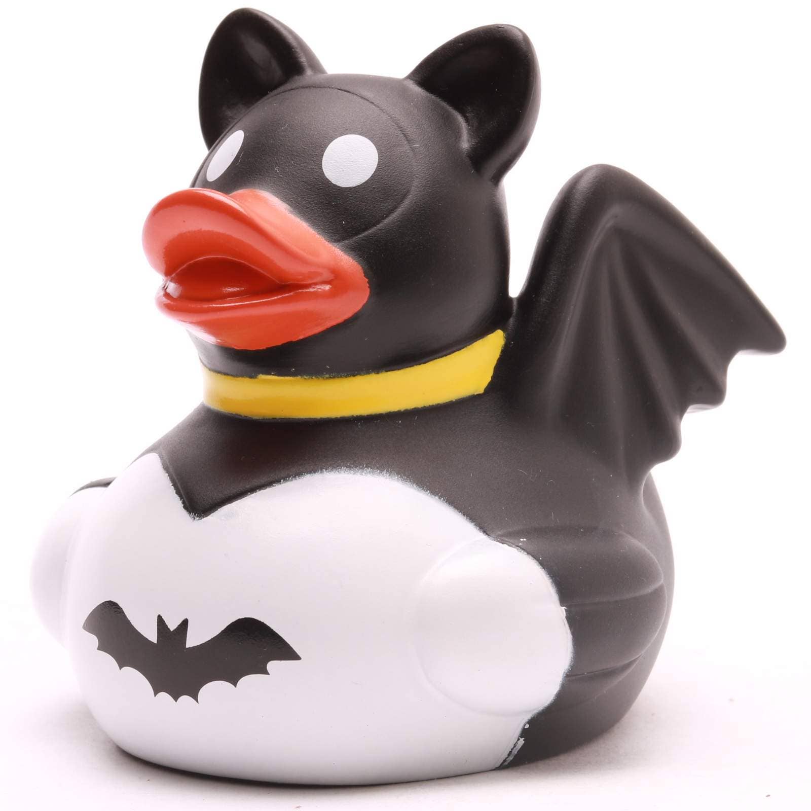 Pato de goma Dark Hero con capa negra