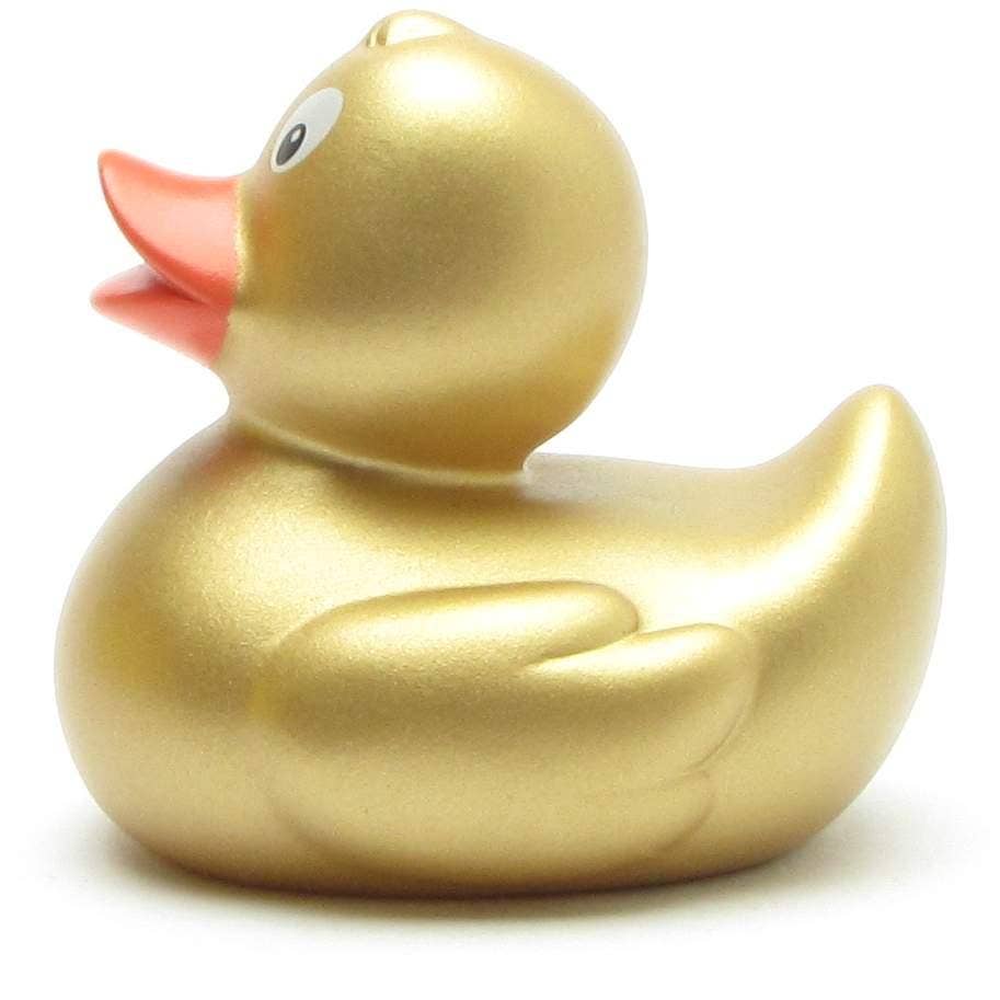 Pato dorado decorativo elegante
