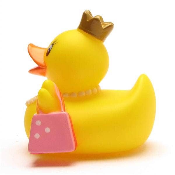 Parte trasera del pato reina de las compras