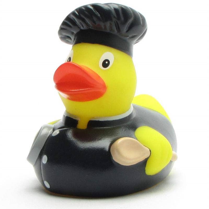 Pato divertido cocinero para regalo