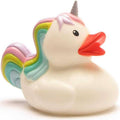  Pato de goma unicornio blanco arcoíris
