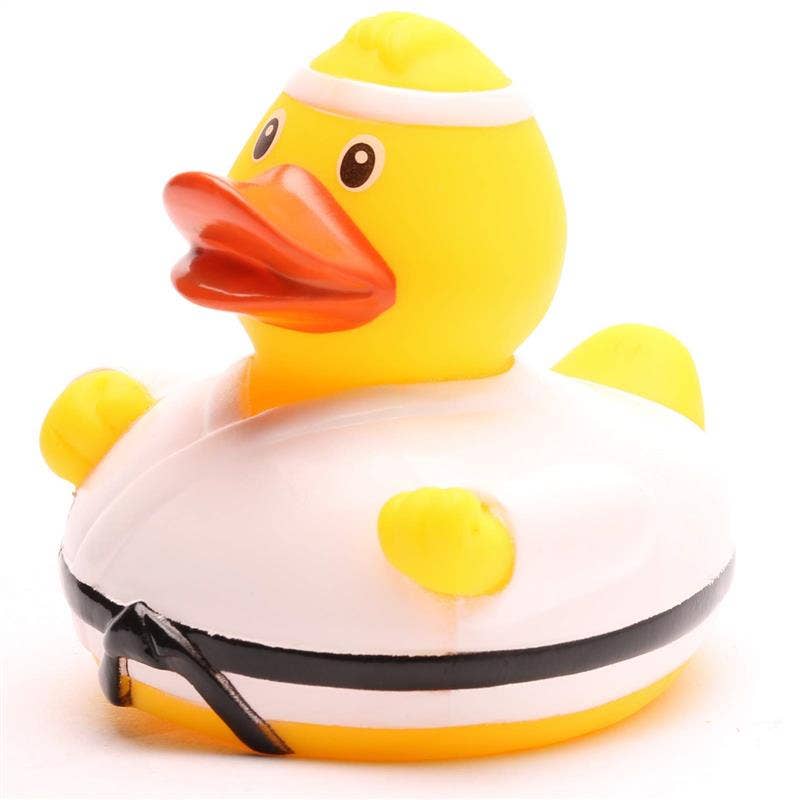 Pato de baño karate perfil