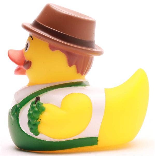Pato de goma vinicultor para coleccionistas